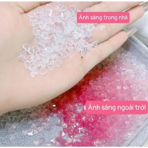 Charm tim đính móng đổi màu khi ra ánh sáng - Siêu HOT - TGN947