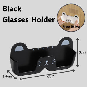OULISI Glasses Storage Box Self-adhesive Wall Mounted Shelf Eyeglasses Storage Case 壁挂眼镜收纳架