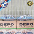 117-1101-LD HEADLAMP HEAD LAMP LAMPU DEPAN UTAMA CIVIC 2001 SD 2003 CRYSTAL CHROME. 
