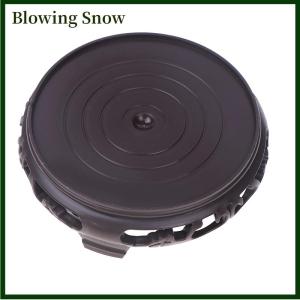 Blowing แจกันกาน้ำชาทรงสี่เหลี่ยมอเนกประสงค์ถาดใส่กระถางต้นไม้ทำจากพลาสติกงานแกะสลักทำจากไม้สีน้ำตาลเข้มฐานวางกระถางต้นไม้ทรงกลม