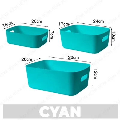 Thick Colorful Storage Box Home Muji Storage Organizer Box Toy Storage Container Basket Clothes Cabinet Kotak Simpan 收纳盒
