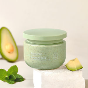 Avocado Exfoliating Body Scrub 250g for Deep Cleansing Moisturizing Hydrating Whitening Brightening Oil Control Shrink Pores Remove Dead Skin Skin Care