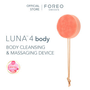 FOREO LUNA 4 Body Massage Body Brush - Whole Body Cleanser & Exfoliator | Exfoliating Body Scrubber | 100% Waterproof |  USB-Rechargeable