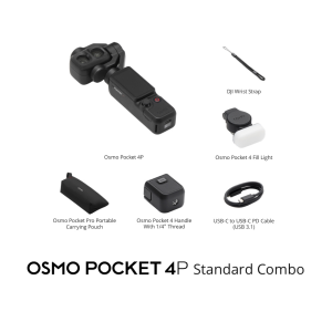 DJI Osmo Pocket 4P - Pocket Camera | Dual Main Lens CMOS 3x Optical Zoom 4K/240fps ActiveTrack Original