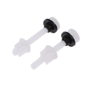 pamelaea 2 Pcs Plastic Toilet Seat Hinge Repair Bolts + Fitting Screws +Washers Kit For Home Bathroom Accessories