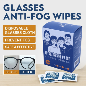 Disposable Lens Cleaning Wipes Anti-Fog &amp Streak-Free For Eyeglasses