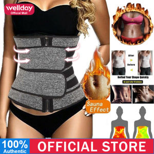 Wellday Waist Trimmer for Women Tummy Waist Shaper Waist Trainer Body Shaper Girdles for Women Tummy Belly Fat Trimmer Sauna Sweat Belt Adjustable Slimming Fitness Workout Body Shaper Slim Waist