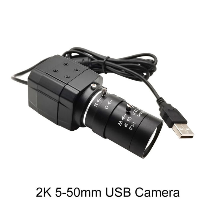 30fps Webcam 2K 4MP Streaming Web Camera With 5-50mm Varifocal CS UVC ...