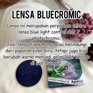 Kacamata Baca Dan Jalan Lensa Progresif Photocromic Bluecromic Lensa Anti Radiasi Blueray