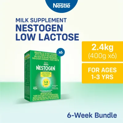 NESTOGEN Low Lactose Milk Supplement Powder for Children 1-3 Years Old 400g - Pack for 6