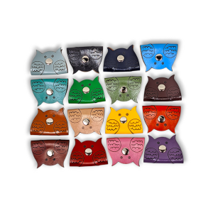 Leather Cable Organizer Owl/ Perekat Kabel Klip Headset/ Charger Model Burung Hantu Kulit Sapi Asli