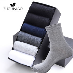 Fuguiniao High Quality Casual Mens Business Socks For Men Cotton Brand Sneaker Socks Quick Drying Short/Long Socks 1 Pairs