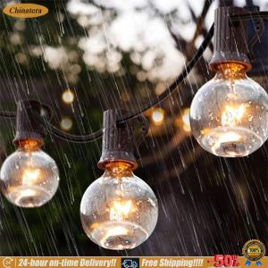 [Chinatera Brand Store] Solar String Lights Outdoor with 8 Lighting Modes Solar String Lights Timer Globe Solar Powered String Lights for Cafe Garden Deck Outside Wedding