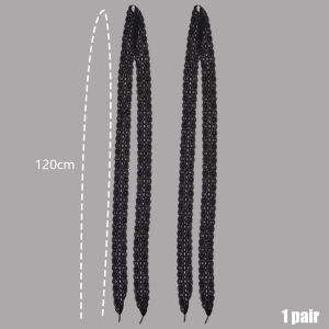 1Pair Women Girls Elastic Hollow Lace Floral Shoelaces Ballet Style Sweet Sneaker Canvas Ribbon Shoes Laces Shoe Accessories