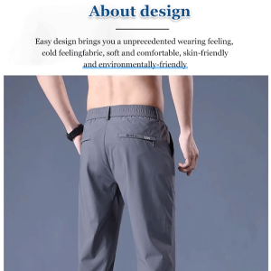 Elastic Straight Pants for Summer Young Men  Sports Lovers  Durable  Breathable  Anti-Pilling