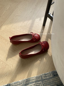 Giày Đơn Đỏ Phong Cách Dạ Hội Phong Cách Phẳng Feng Liya Giá Khuyến Mãi với Giày Tiên 2024 Giày cưới gót thấp nơ mùa xuân