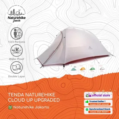 TENDA NATUREHIKE CLOUD UP 1 2 3 ORANG 20D CAMPING 1P 2P 3P 2X UPGRADE-HikeZone