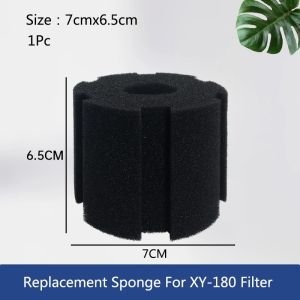 1PCS Aquarium Filter Sponge for Aquarium Fish Tank Air Pump Skimmer Biochemical Sponge Filter Aquarium Bio Filter Filtro Aquario 2x Replacement Sponge Filter for XY-380 Black