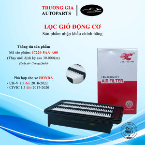 [ZYC] Lọc gió động cơ cho xe Honda Crv 1.5 đời 2018-2022 và Honda Civic 1.5 đời 2017-2020 (Mã: 17220-5AA-A00)