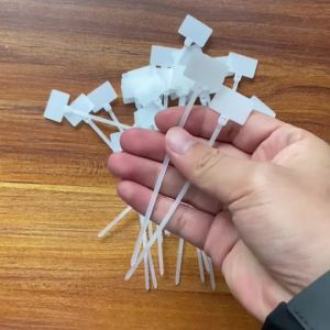 HCdailyToolsMix 50PCS White Nylon Tags Tie 3x100mm 4x150mm 4x200mm Self-locking Loop Wire Straps Label Plastic Insulation Network Cable Zip Trim