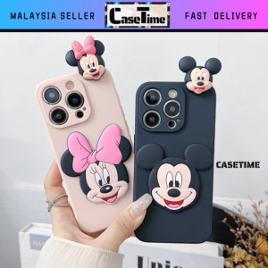 REALME 14x C3 C11 2020 C12 C15 C21 C21Y C25Y C30 C30s C33 C35 C51 C53 C55 C63 C65 C67 C75 C75x 5 5i 5s 6i 8 9 9i 9 Pro 9 Pro Plus 10 10 Pro Plus 11 11 Pro 11 Pro Plus 5G cartoon mickey minnie tpu silicon matte candy colour 3D soft case 手机壳