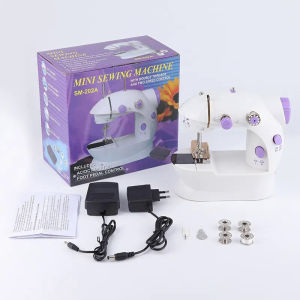 Household 202Mini Sewing Machines Handheld Sewing Machine with Light Cutter Foot Pedal Portable Night Light Sewing Machine Quality