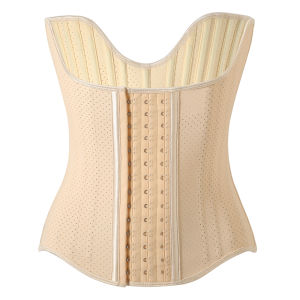 Latex Waist Trainer for Women Weight Loss Plus 25 Steel Boned Breathable Underbust Corsets and Bustiers Waist Cincher Fajas