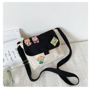 PGM1423 Tas Kanvas Mini Perempuan Korean Style Fashion Wanita Ulzzang Slingbag
