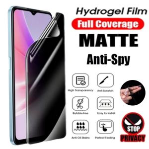 ITEL A70 S23 S23+ HYDROGEL SPY PRIVACY HITAM GELAP ANTI PEEPING FRONT JELL PELINDUNG LAYAR SCREEN GUARD FULL COVER