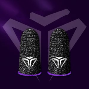 FIRST SONG 1 Pair Luminous Mobile Games Touch Screen Sweatproof Gamer Fingertips Sleeve Game Accessories Finger Sleeve Thumb Gloves Gaming Finger Cover Fingertip Gloves