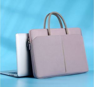 กระเป๋าโน๊ตบุ๊ค แบบถือ ผ้า oxford หูจับหนัง pu ขนาด 13-15.6 นิ้ว (ส่งจากไทย) surelybag
