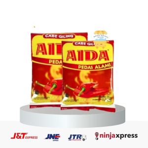 AIDA Cabe Bubuk Serbaguna Pedas Alami 25 gr cabai Bubuk Halal