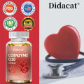 Coenzyme Q10 supplement with vitamin C and vitamin E to support heart health, cardiovascular health, improve energy levels, antioxidant, suitable for men and women.. 