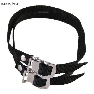 agasgbrg 1PC Pedal STRAPS สายรัดจักรยานฟุตสายรัดจักรยาน สายคล้องนิ้วเท้า สีดำ