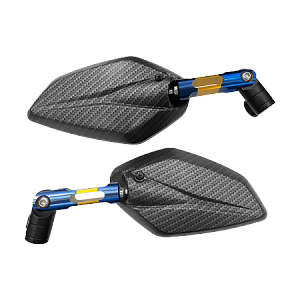 Universal Side Mirror 2tone CNC Short Stem Made IN Thailand Motorcycle Side Mirror
