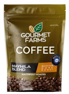 Gourmet Farms Arabica Coffee 500g | Hazelnut Barako Premium Expresso blend | Whole Bean Drip & Coarse Grind