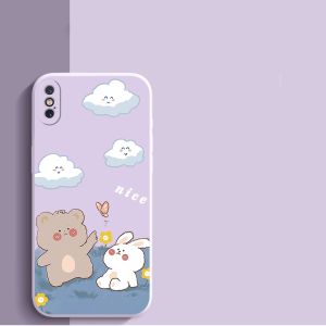 Case สำหรับ Iphone X S Iphone Xr Iphone Xs Max ศัพท์ปลอก Softcase ซิลิโคนเหลวป้องกันกันกระแทกปกการออกแบบใหม่ความงามที่มีเชือกเส้นเล็กสำหรับสาว YTSTXX01