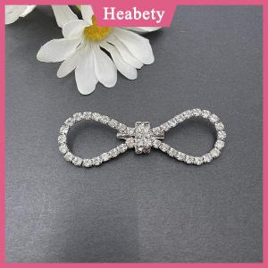 Heabety Thời trang sáng bóng Rhinestone Bow Khóa Ngọc Trai Tua Pin Kim Cương khóa DIY may Giày Túi Đính Phụ Kiện đám Cưới Quà Tặng