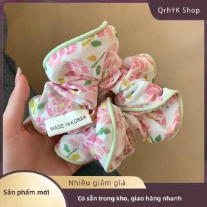 Hàng có sẵn✨ Hàn Quốc thời trang hoa scrunchies phụ nữ Cô Gái Đàn hồi tóc ban nhạc cao su phụ kiện Tie tóc vòng dây headdress mũ nón