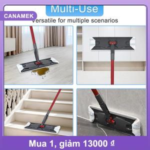【CANAMEK】 Dành cho hệ thống chổi lau nhà phẳng H2prO phụ kiện thay thế miếng lau nhà phẳng miếng lau bằng microfiber dụng cụ vệ sinh tái sử dụng có thể giặt được phụ kiện.