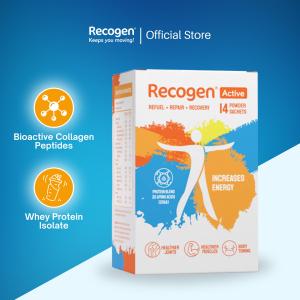 Recogen® Active - Bioactive Collagen Peptides & Whey Protein Isolate (Energy Joints Bones Muscles Health)