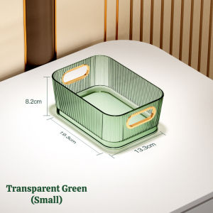 Light Luxury Desktop Storage Box with Lid Mask Skin Care Cosmetic Organizer Transparent Acrylic Sundries Storage Basket
