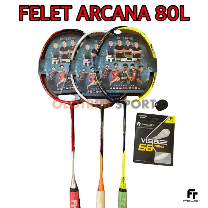 Raket Badminton FELET ARCANA 80L 80S 90 80 L S Original | Lazada Indonesia