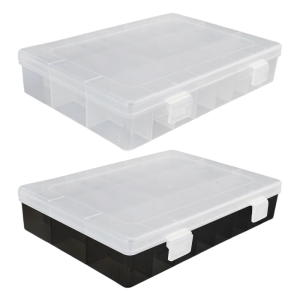 Child Safe Storage Case 24 Sections Portable Design For School Supplies Travel Accessories