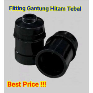 HOT SALE Fitting Gantung Lampu Model Broco Hitam Bahan Tebal Bakelite Kuningan Anti Bakar TERMURAH