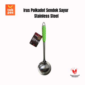 Irus Stainless Polkadot Sendok Sayur