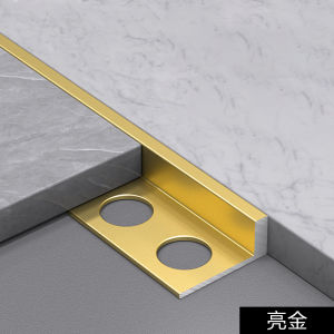 Tile trim edging strip aluminum alloy l Type: High-low difference wood flooring extremely narrow edge trim edge banding and corner trim