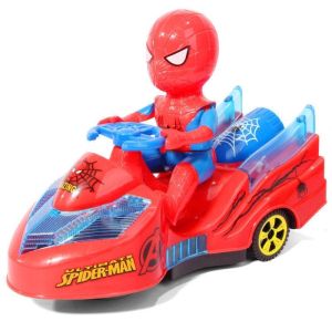 Amazing Spiderman & Captain America Super Car Toy Car Electric Car with Sound Lights