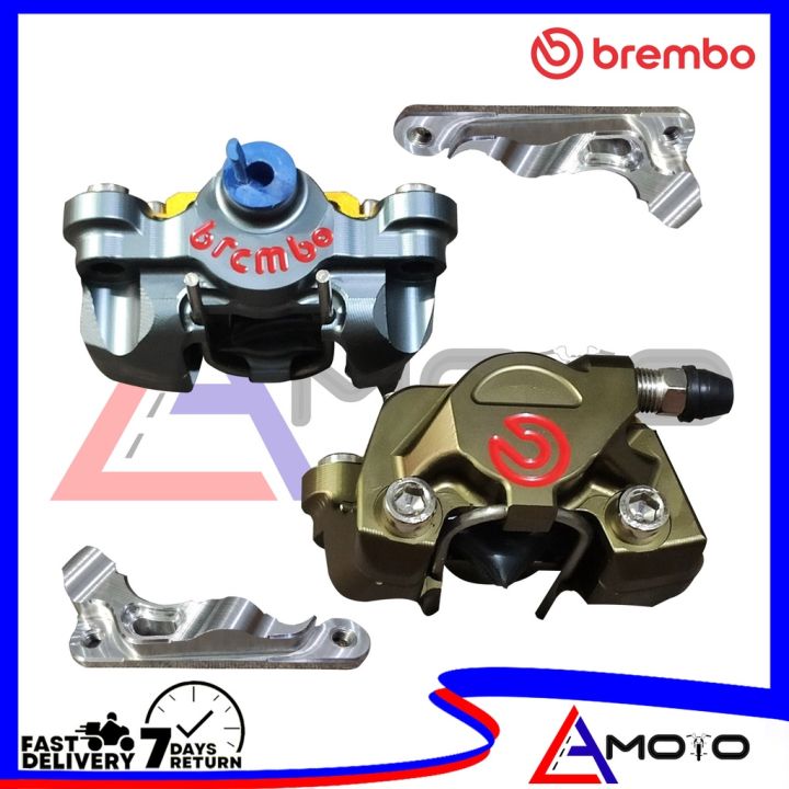 (SET) NEW BREMBO DORAEMON 2 POT CALIPER WAVE / XRM / MIO SPORTY