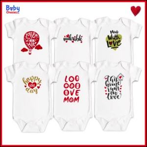 Baby Onesies PH Valentines Day Baby Clothes Vol.1 0-12 months Newborn Baby Boy Girl Cotton Bodysuit